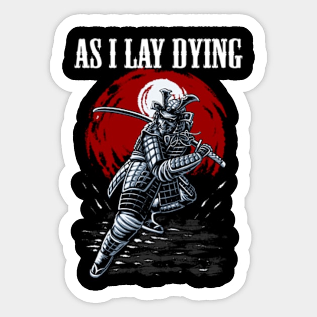 AS I LAY DYING MERCH VTG Sticker by feliksiau